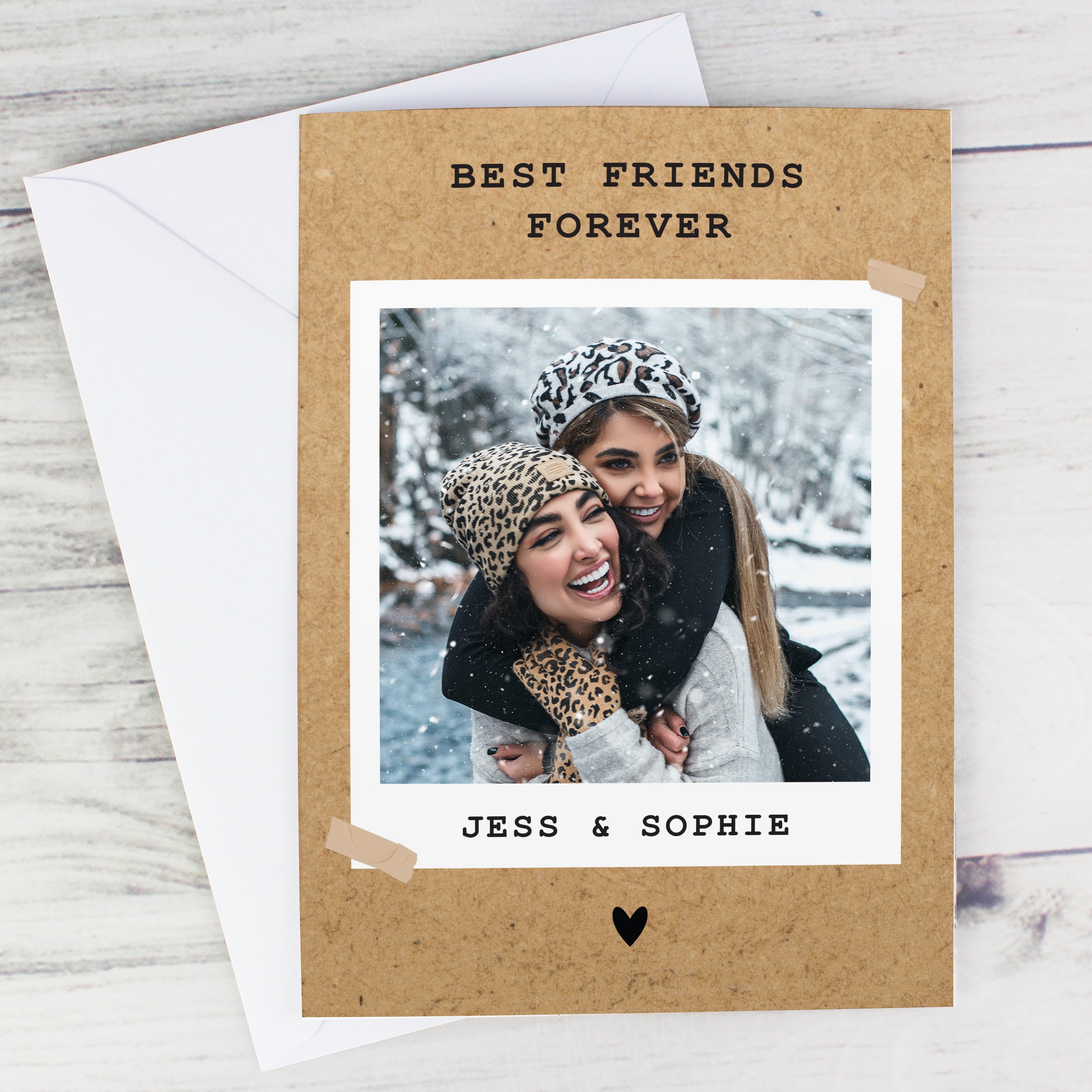 Personalised Polaroid Photo Upload Greeting Card