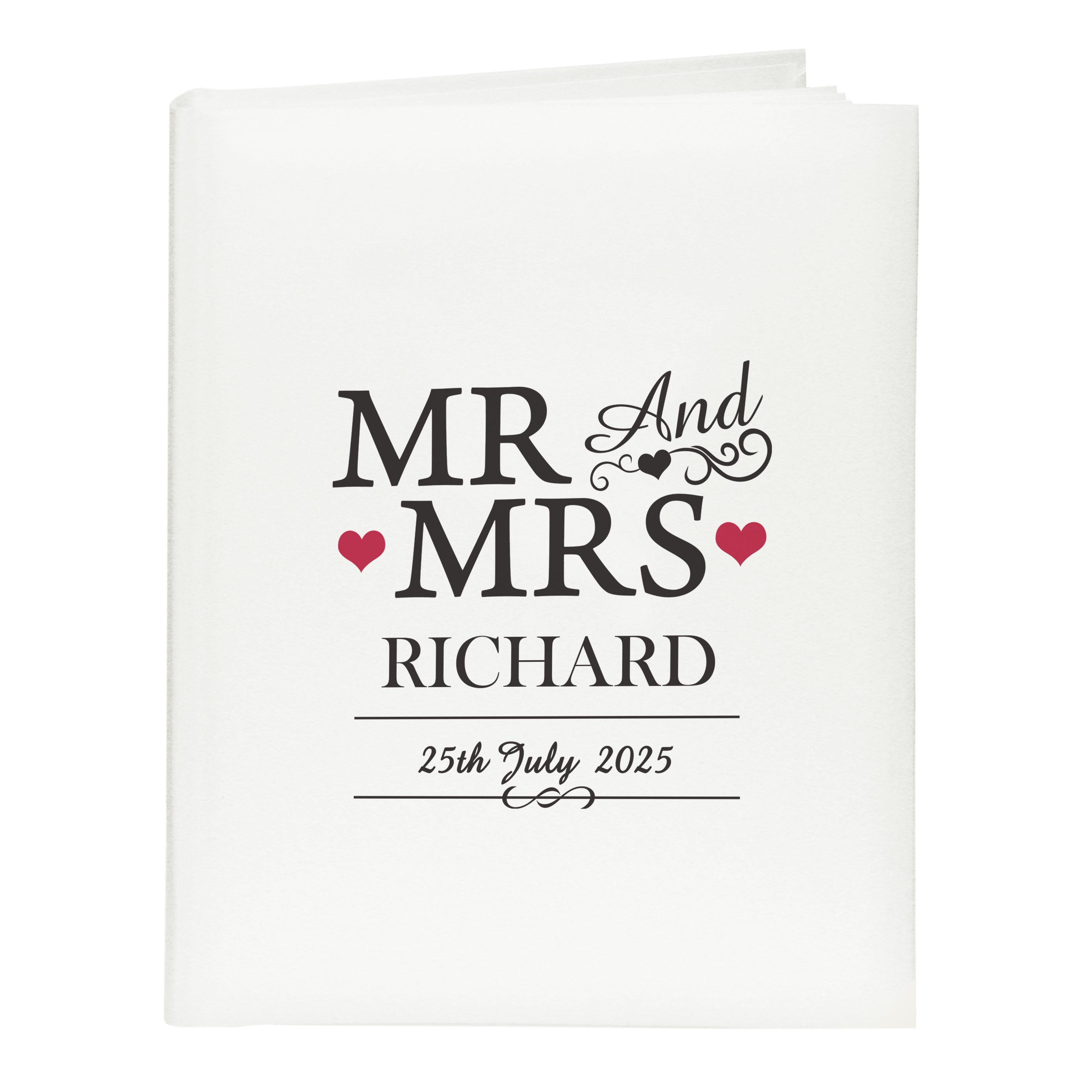 Personalised Mr & Mrs Traditional Photo Album