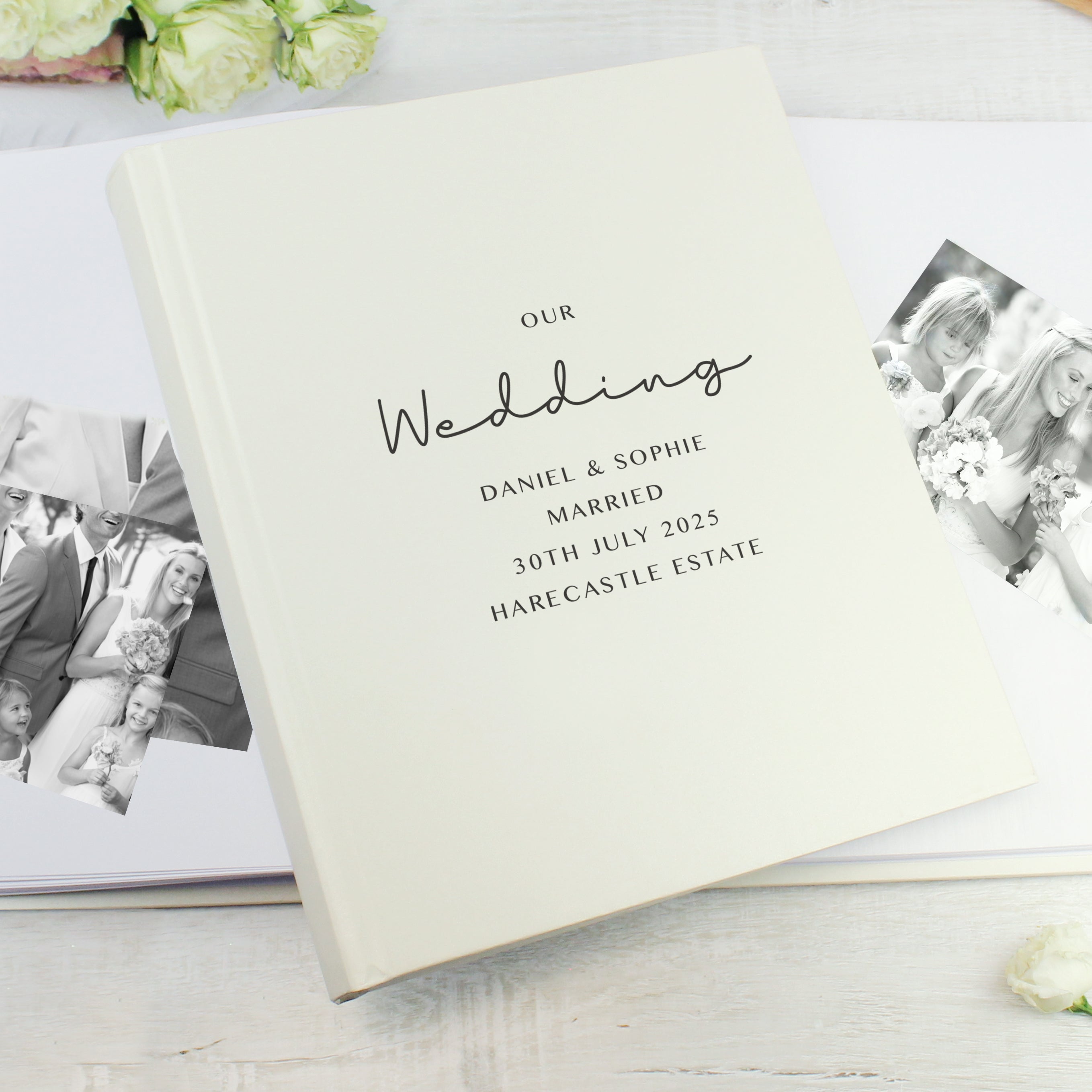 Personalised Free Text Square Photo Album