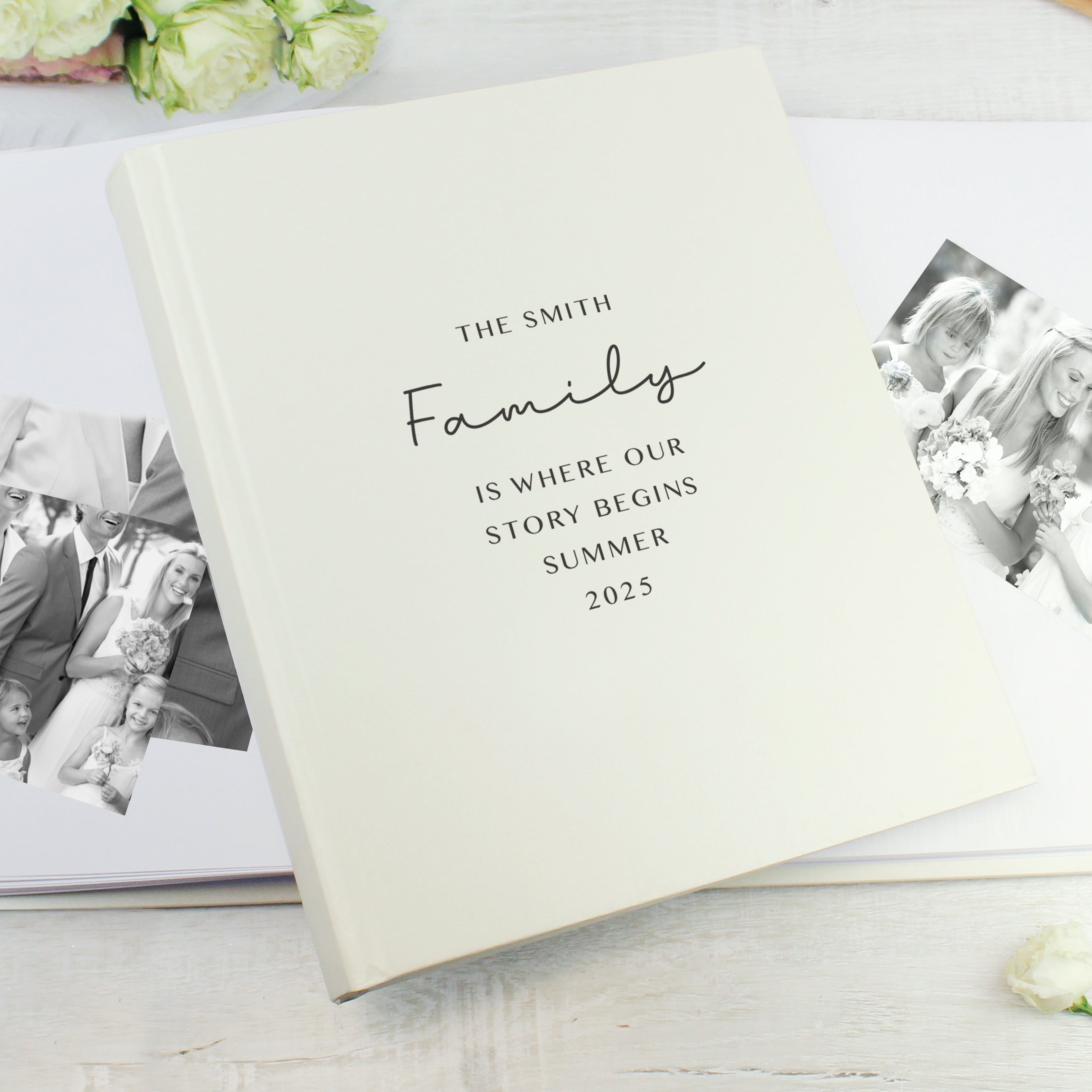 Personalised Free Text Square Photo Album