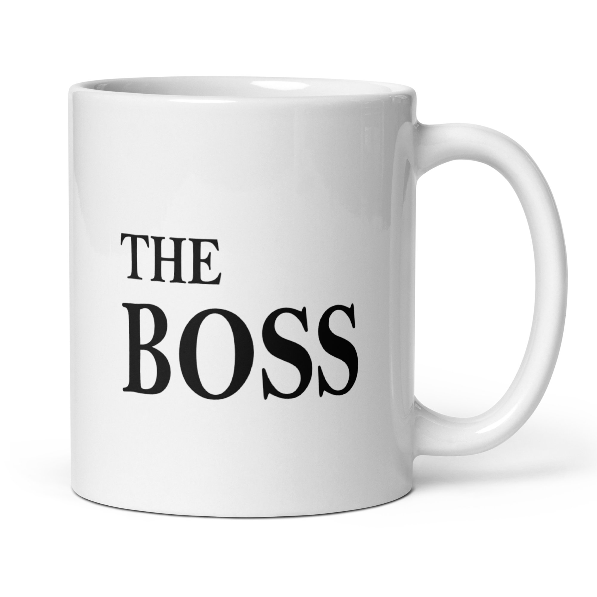 The Boss 11oz White Glossy Ceramic Mug - Funny Boss Gift & Office Humor Mug