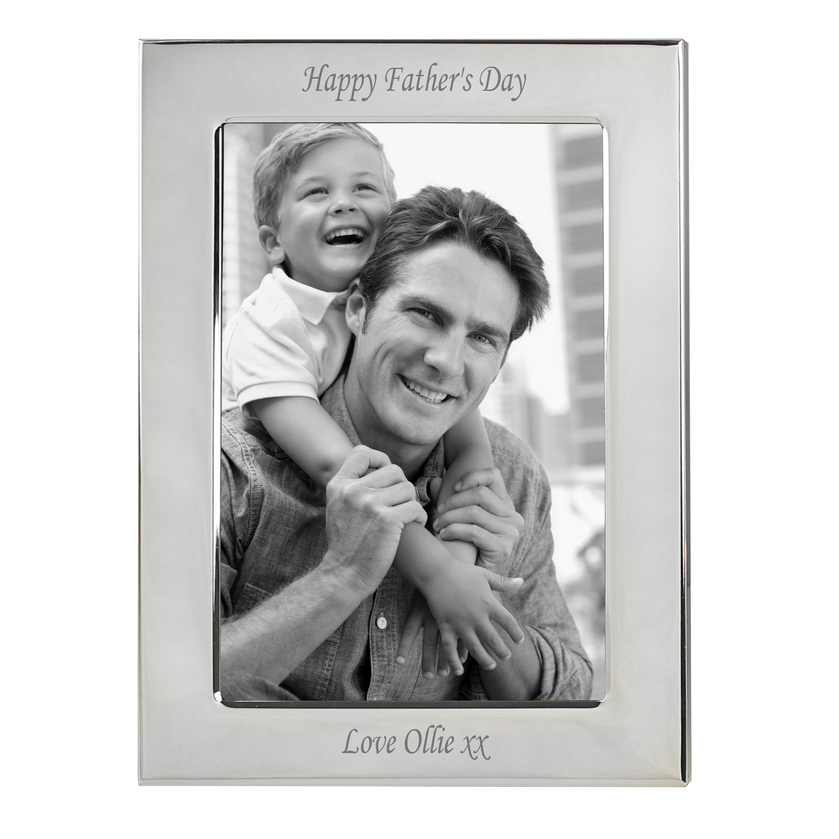 Personalised Silver Plated 5x7 Photo Frame