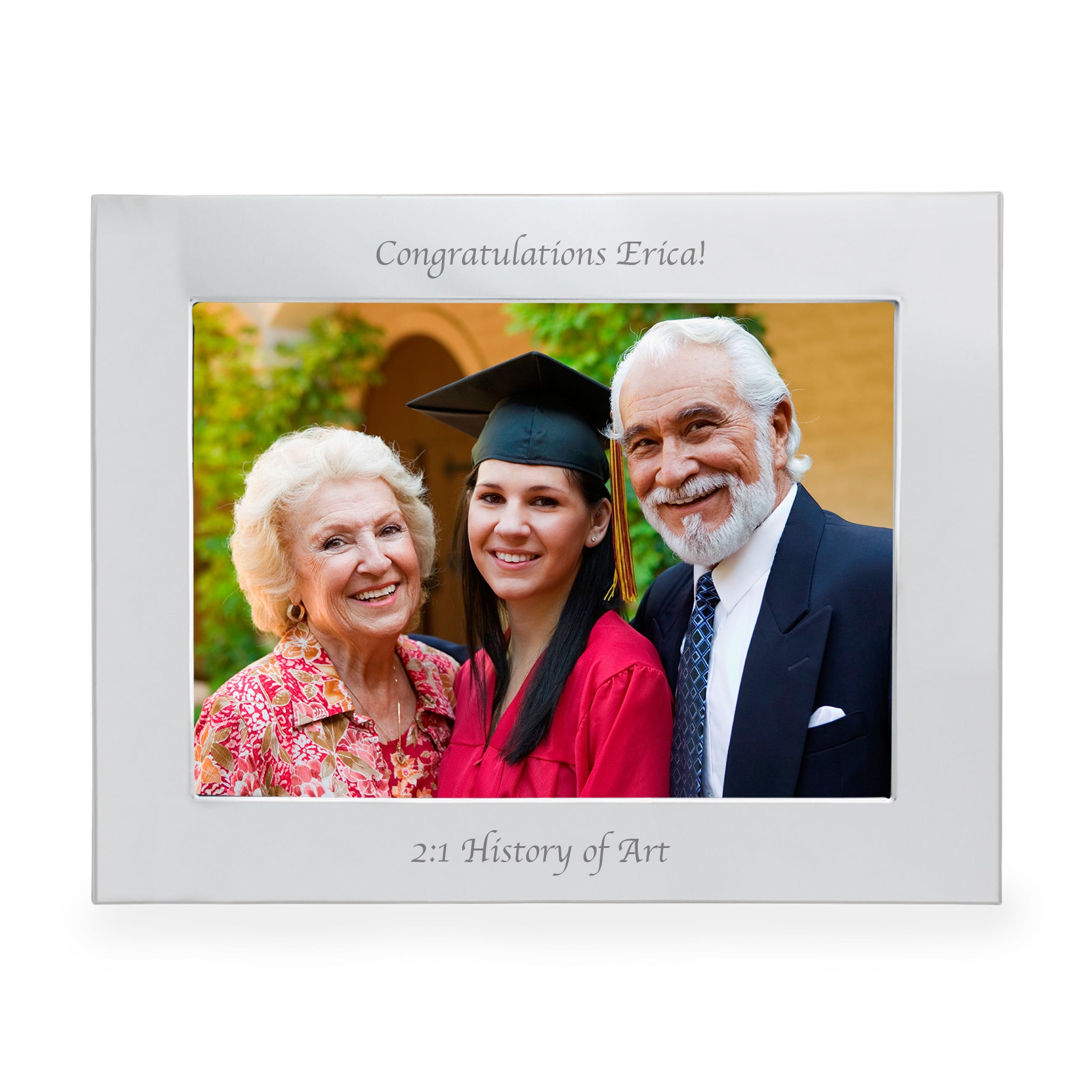 Personalised Silver 7x5 Landscape Photo Frame