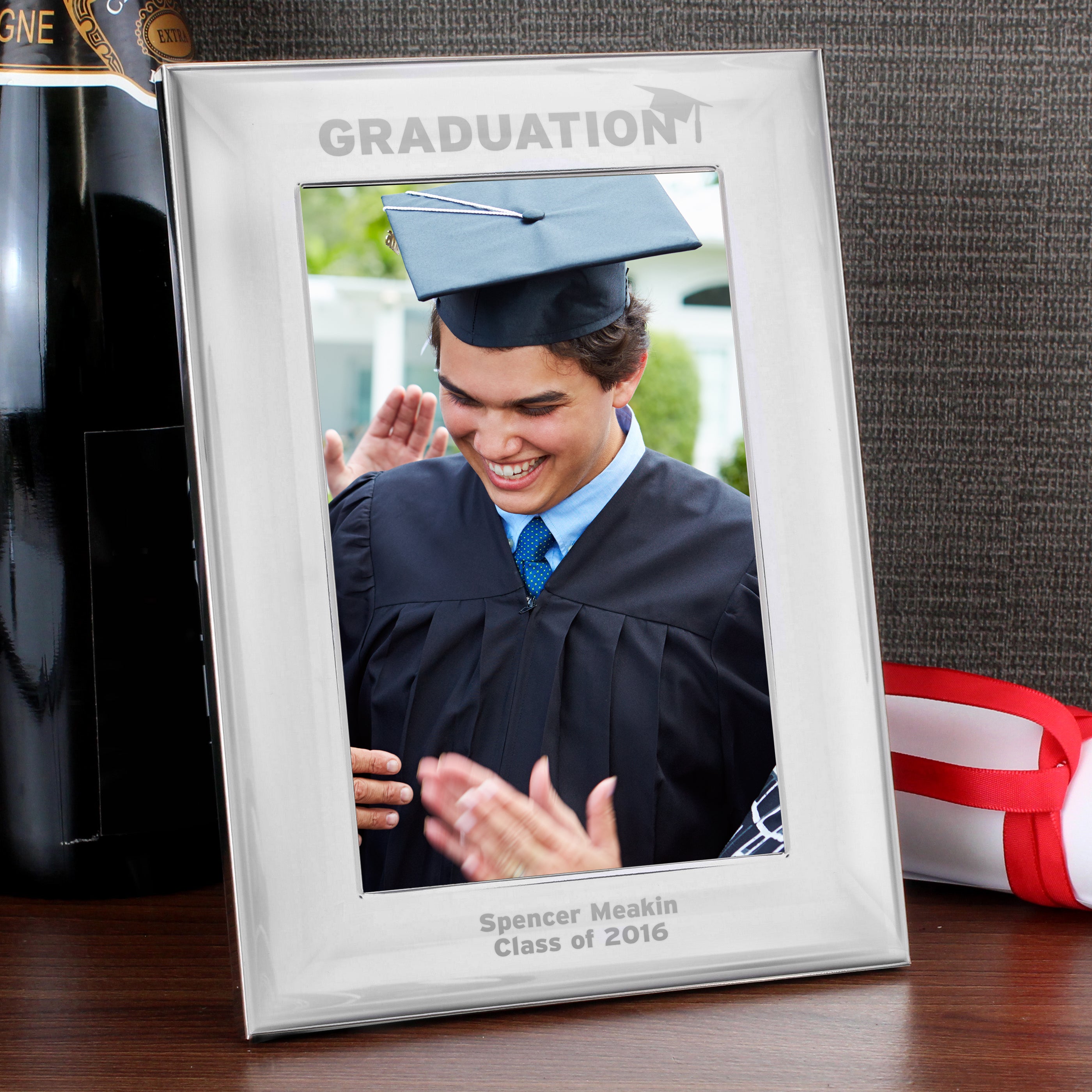 Personalised Graduation 4x6 Silver Photo Frame