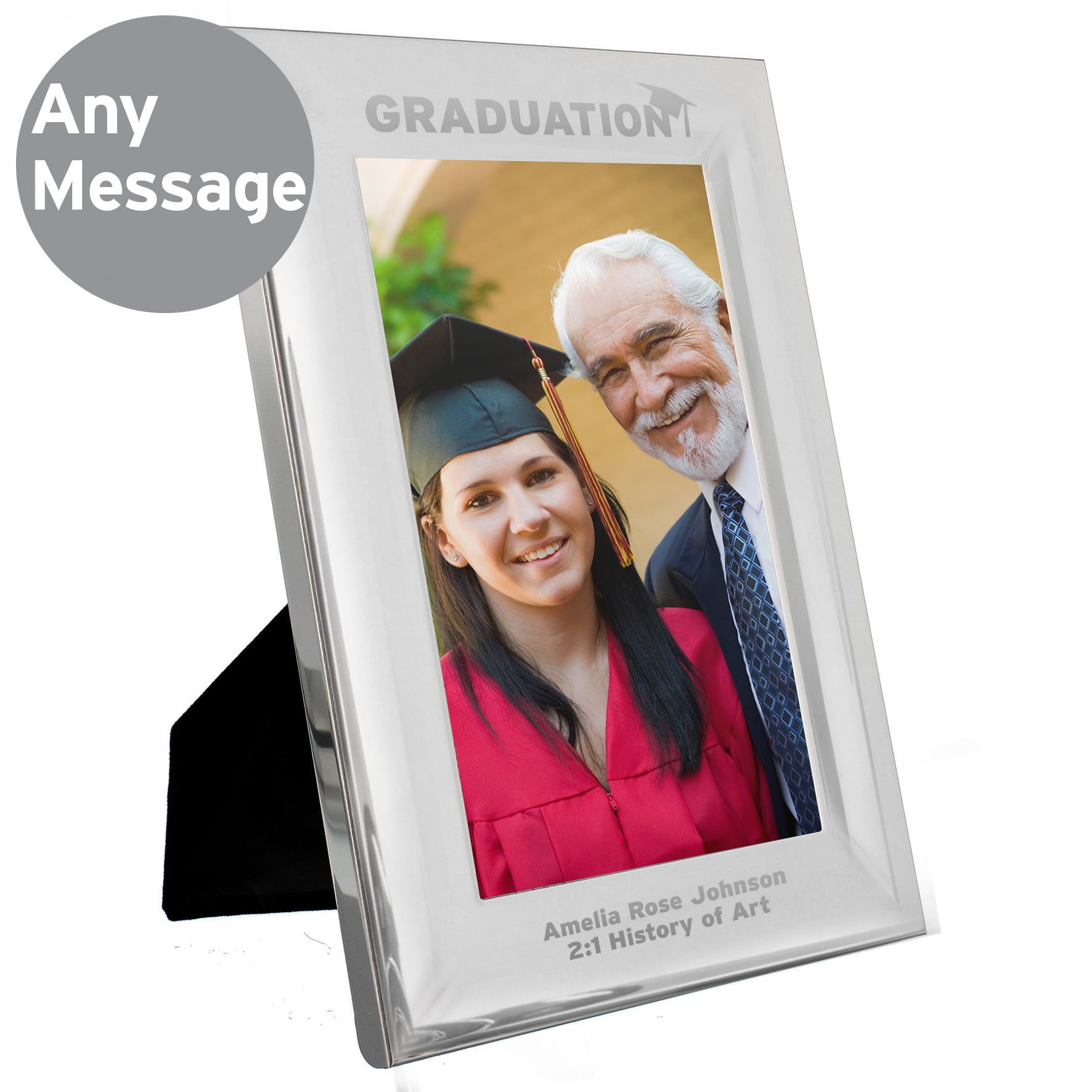 Personalised Graduation 4x6 Silver Photo Frame