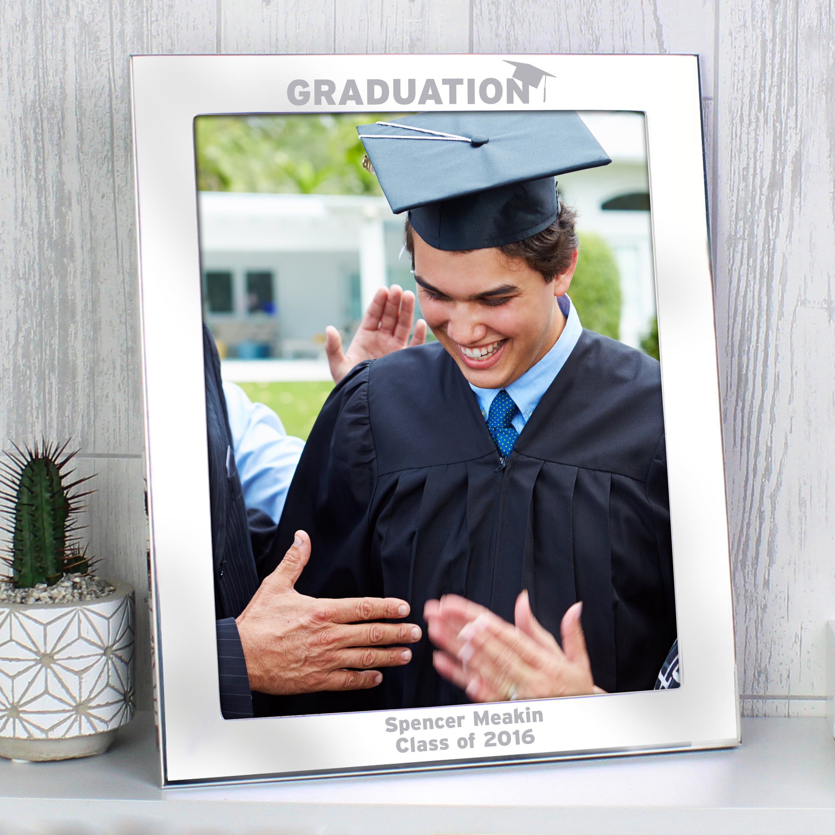 Personalised Graduation 8x10 Silver Photo Frame