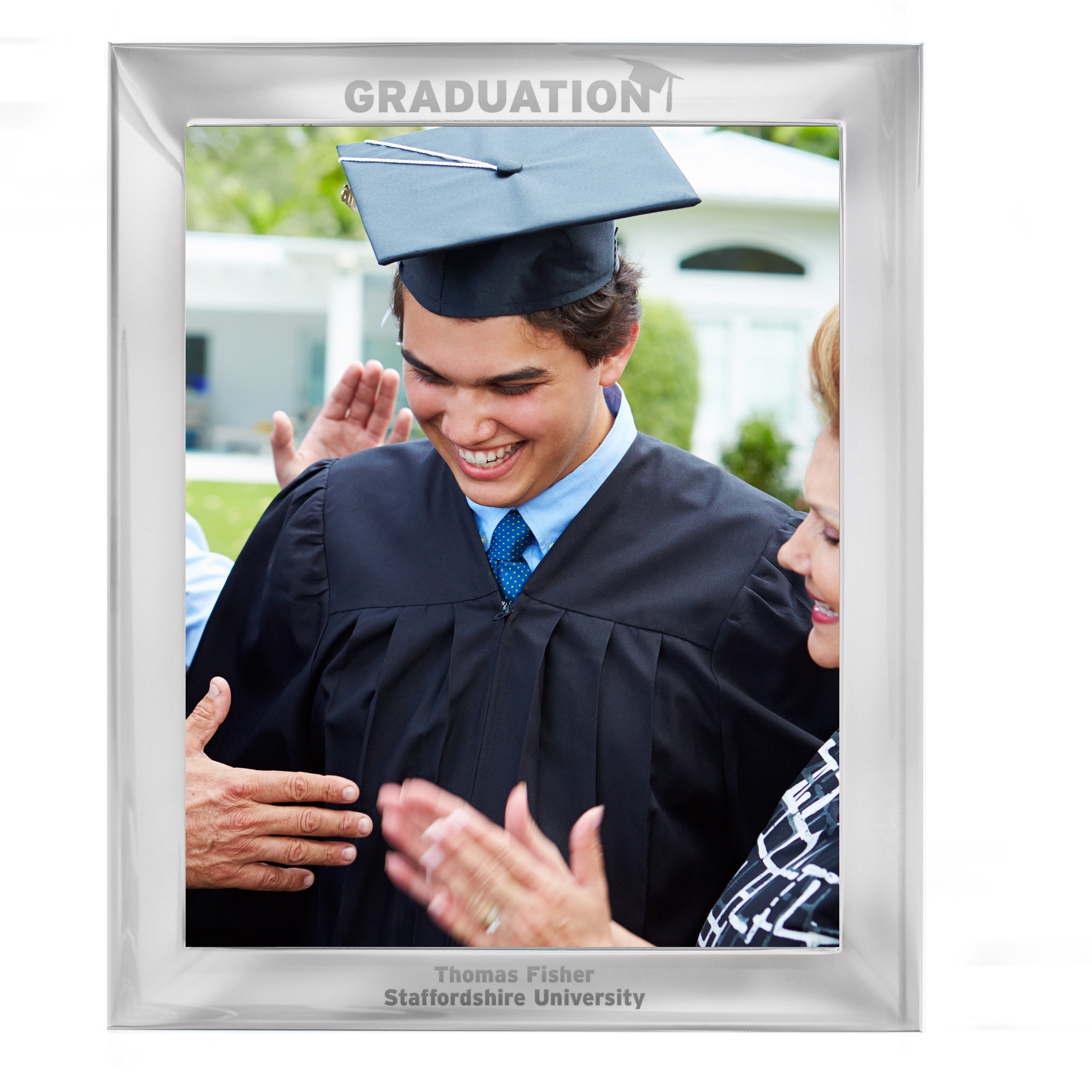 Personalised Graduation 8x10 Silver Photo Frame