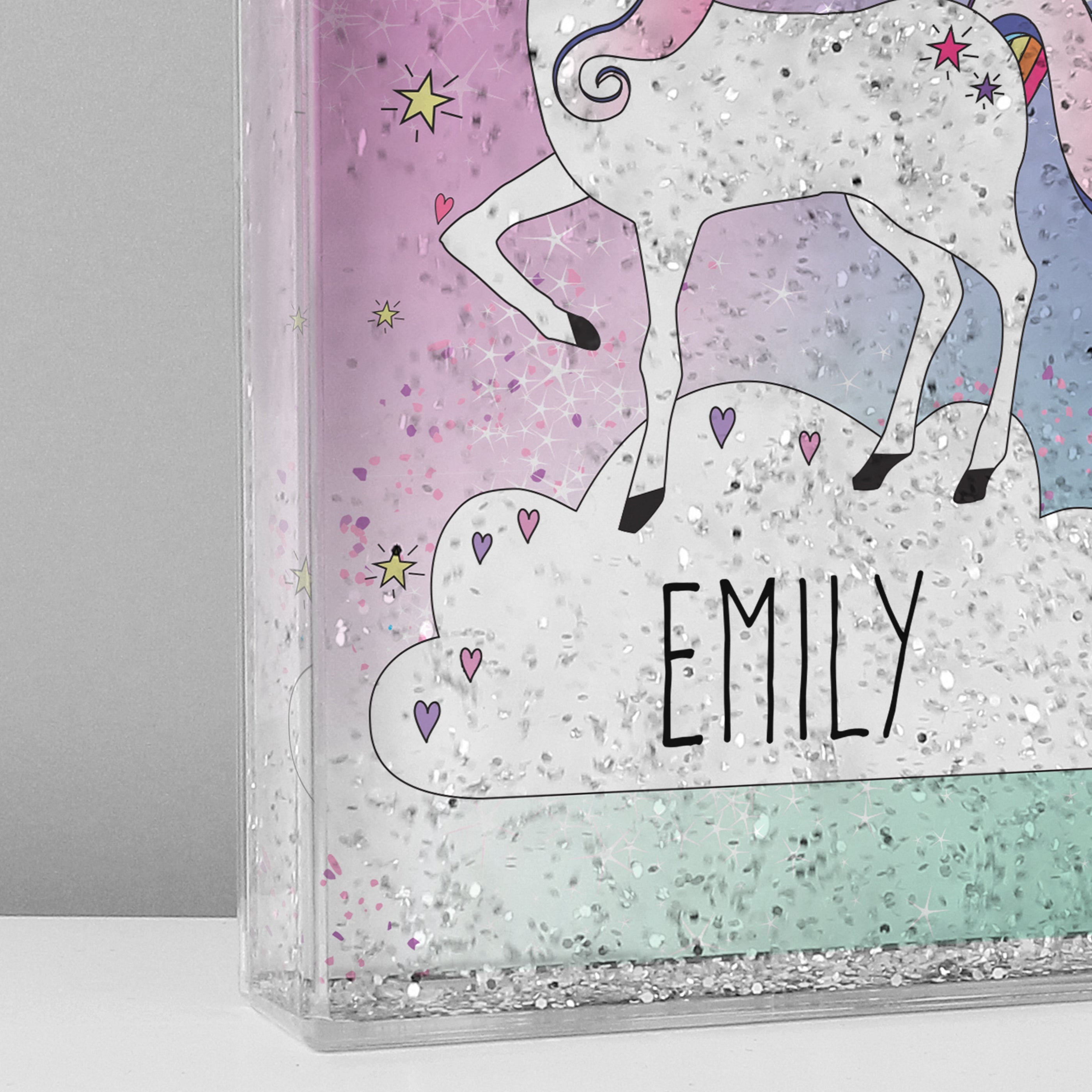 Personalised Unicorn Glitter Shaker