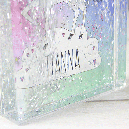 Personalised Unicorn Glitter Shaker