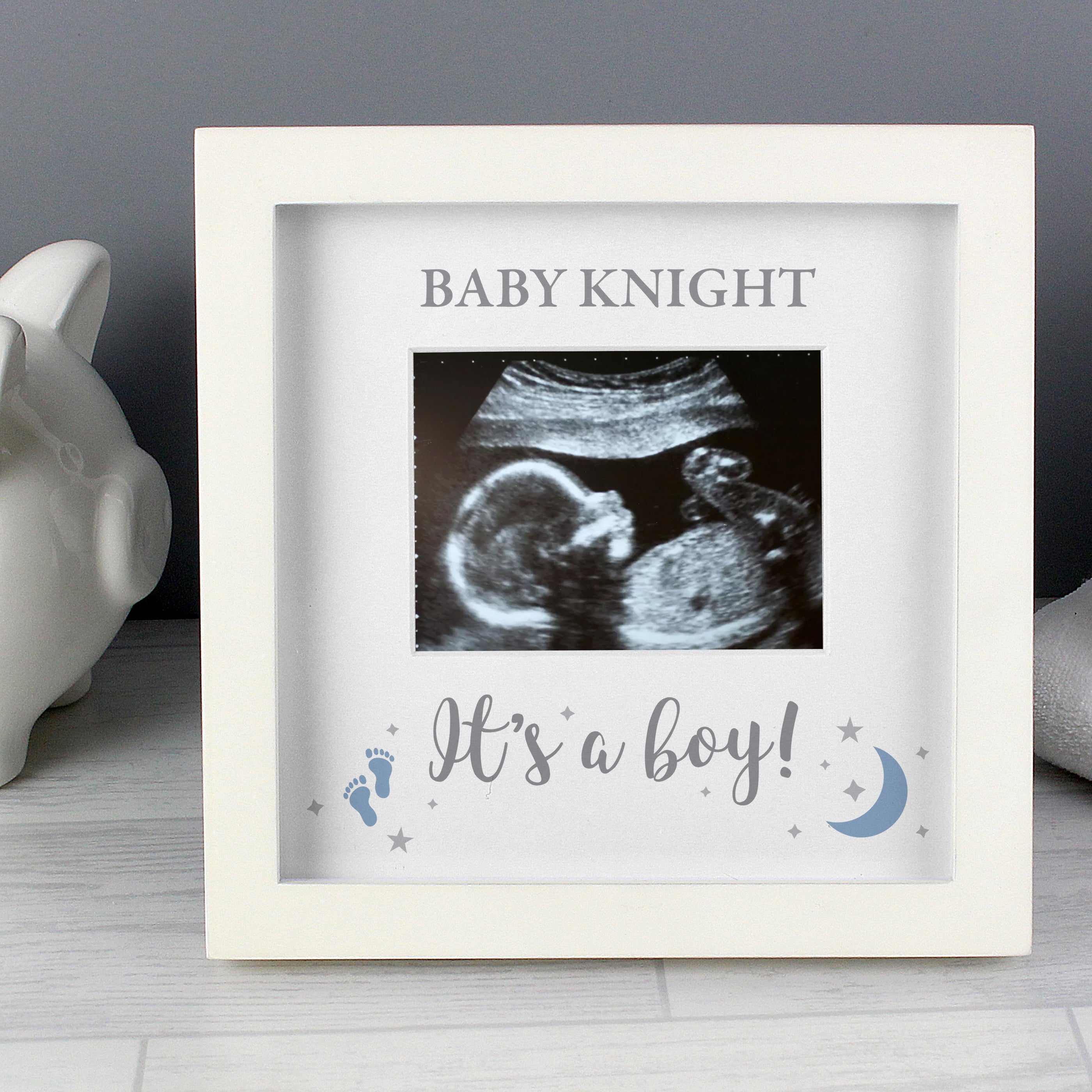 Personalised 'It's A Boy' Baby Scan Frame