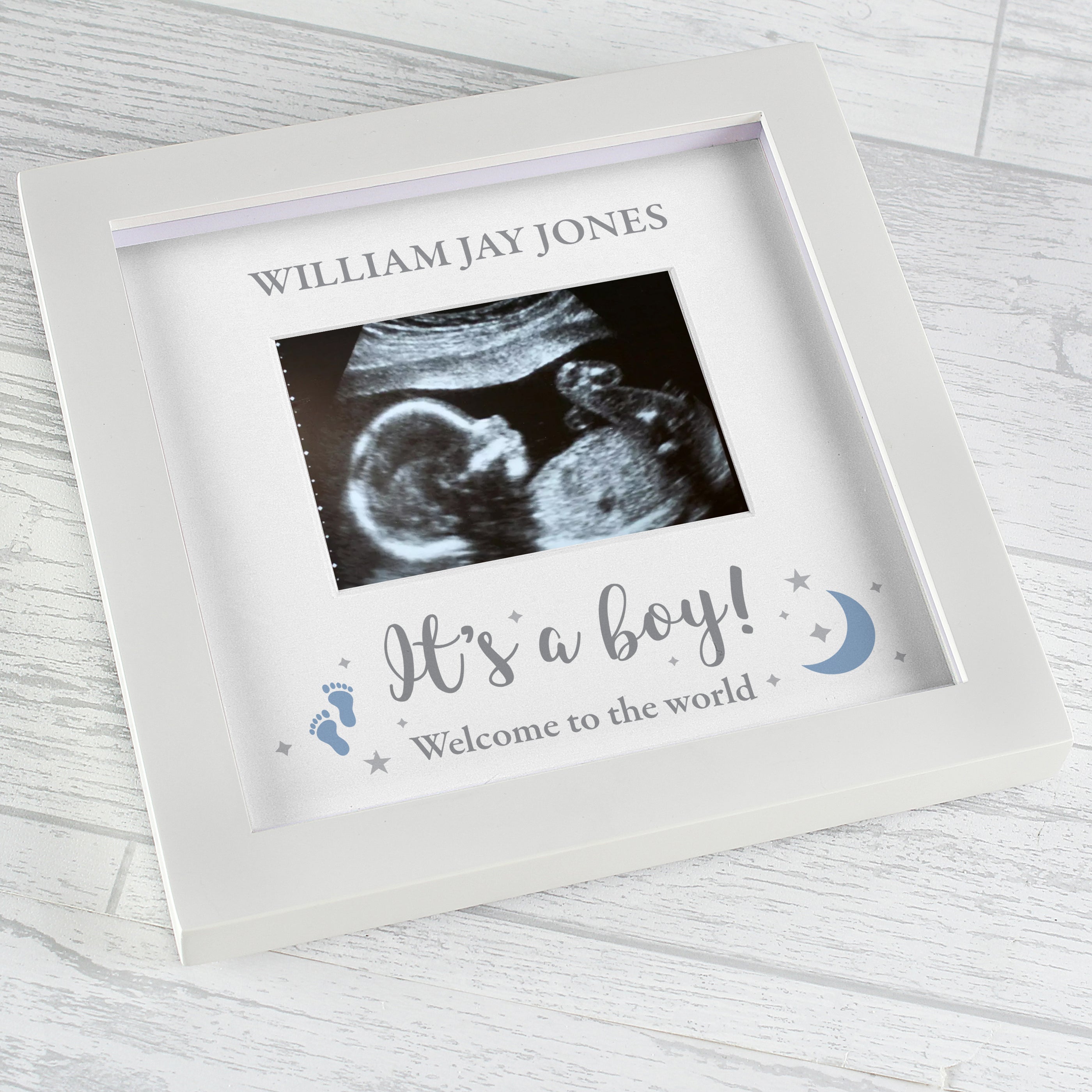 Personalised 'It's A Boy' Baby Scan Frame