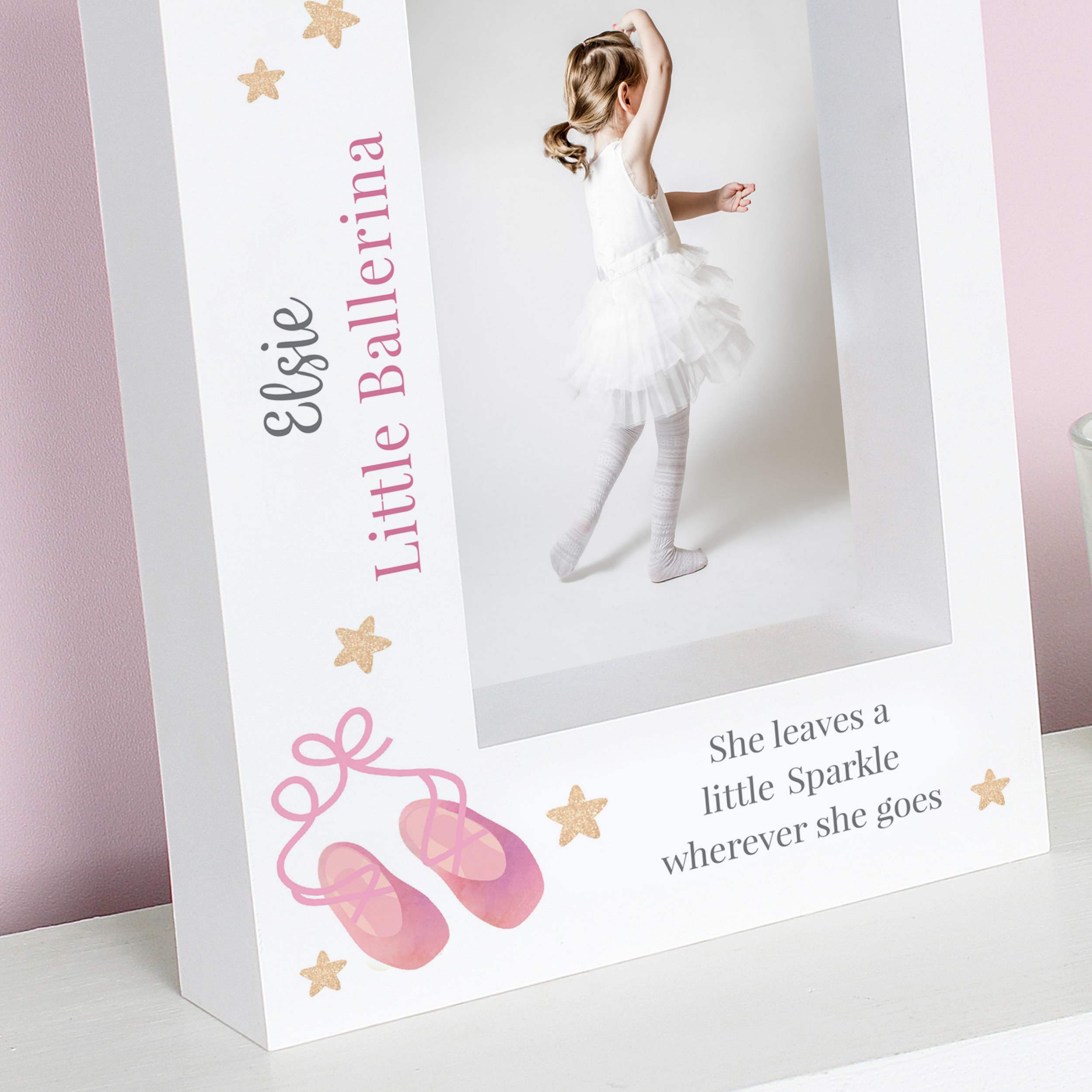 Personalised Swan Lake Ballet 7x5 Box Photo Frame