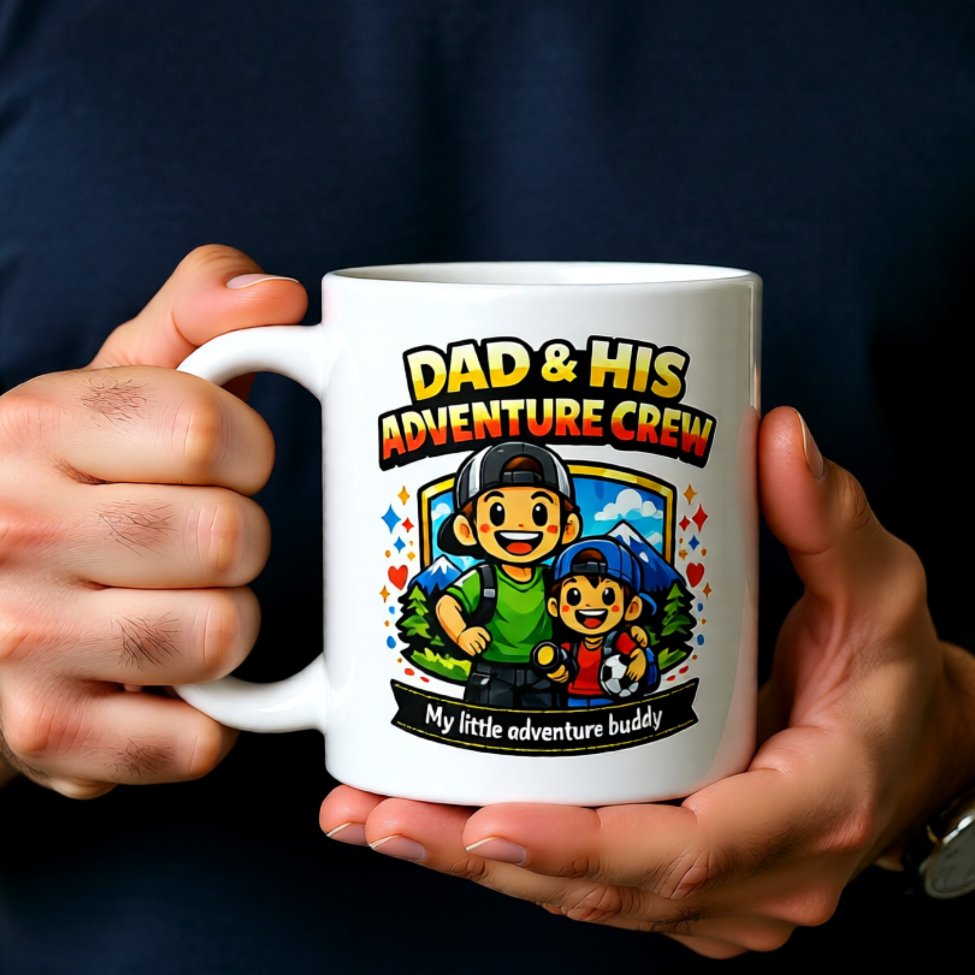 Dad & His Little Adventure Buddy – Father & Son Mug (11oz)