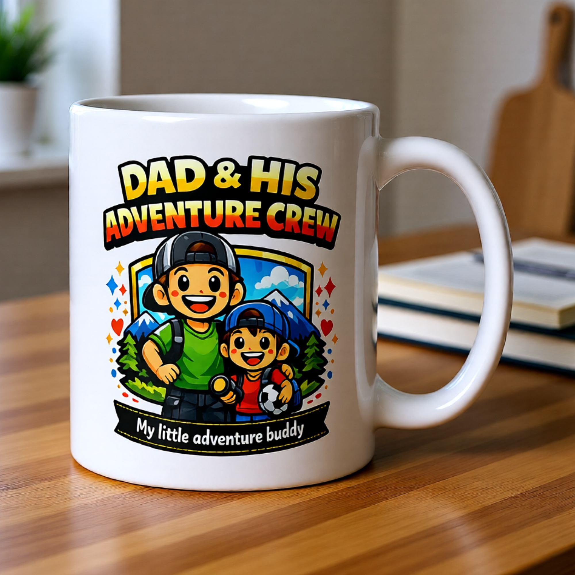 Dad & His Little Adventure Buddy – Father & Son Mug (11oz)