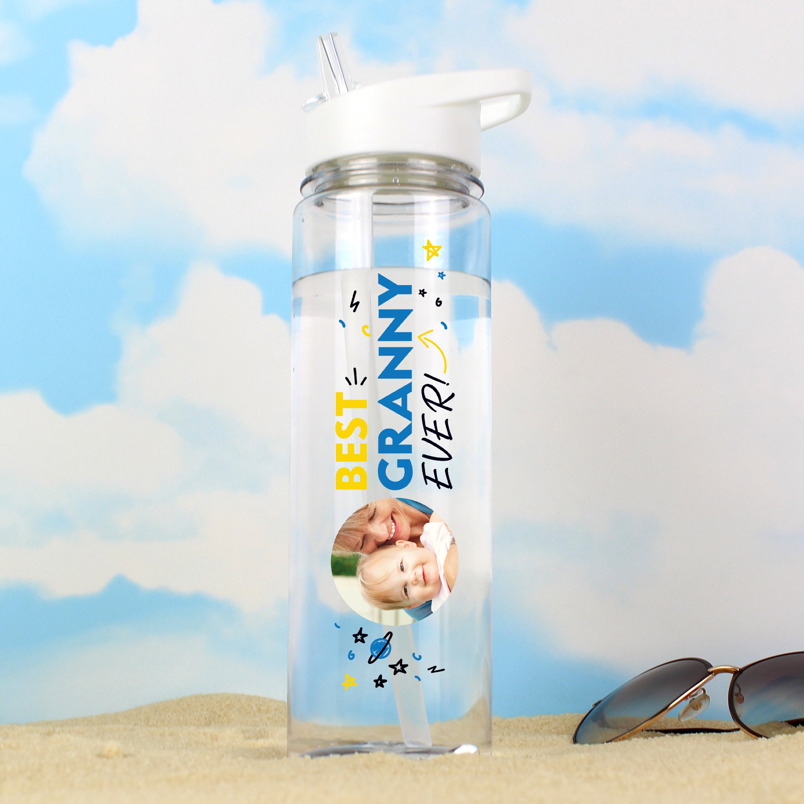 Personalised Best Ever Photo Upload Water Bottle