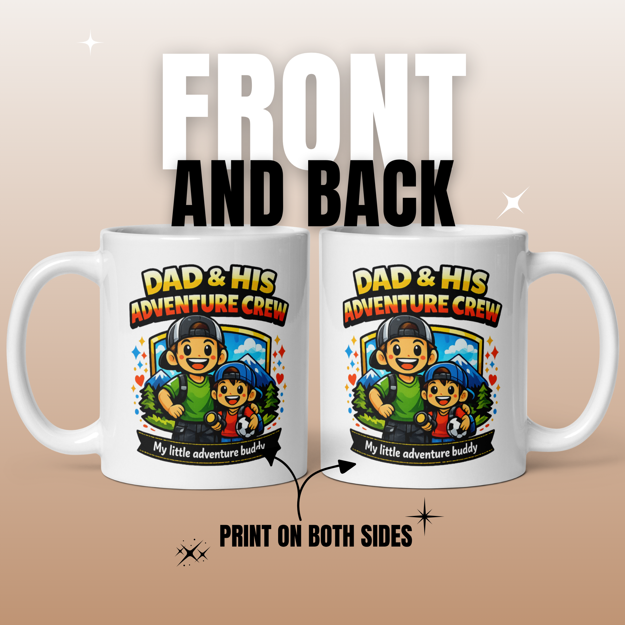 Dad & His Little Adventure Buddy – Father & Son Mug (11oz)