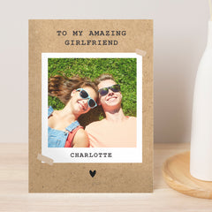 Personalised Polaroid Photo Upload Greeting Card