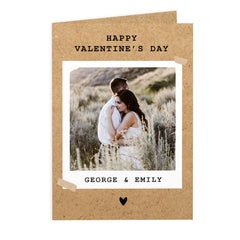 Personalised Polaroid Photo Upload Greeting Card