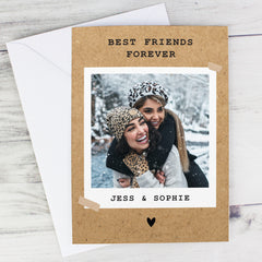 Personalised Polaroid Photo Upload Greeting Card