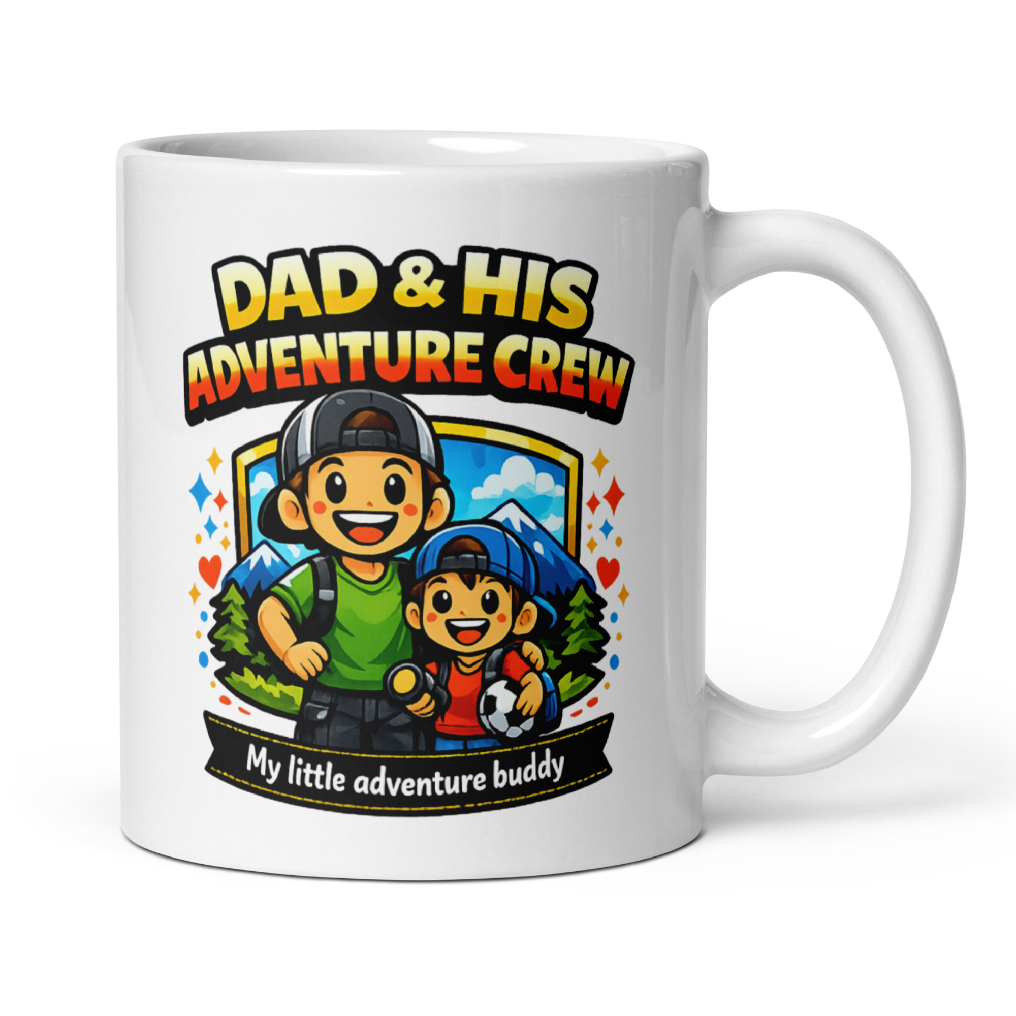 Dad & His Little Adventure Buddy – Father & Son Mug (11oz)