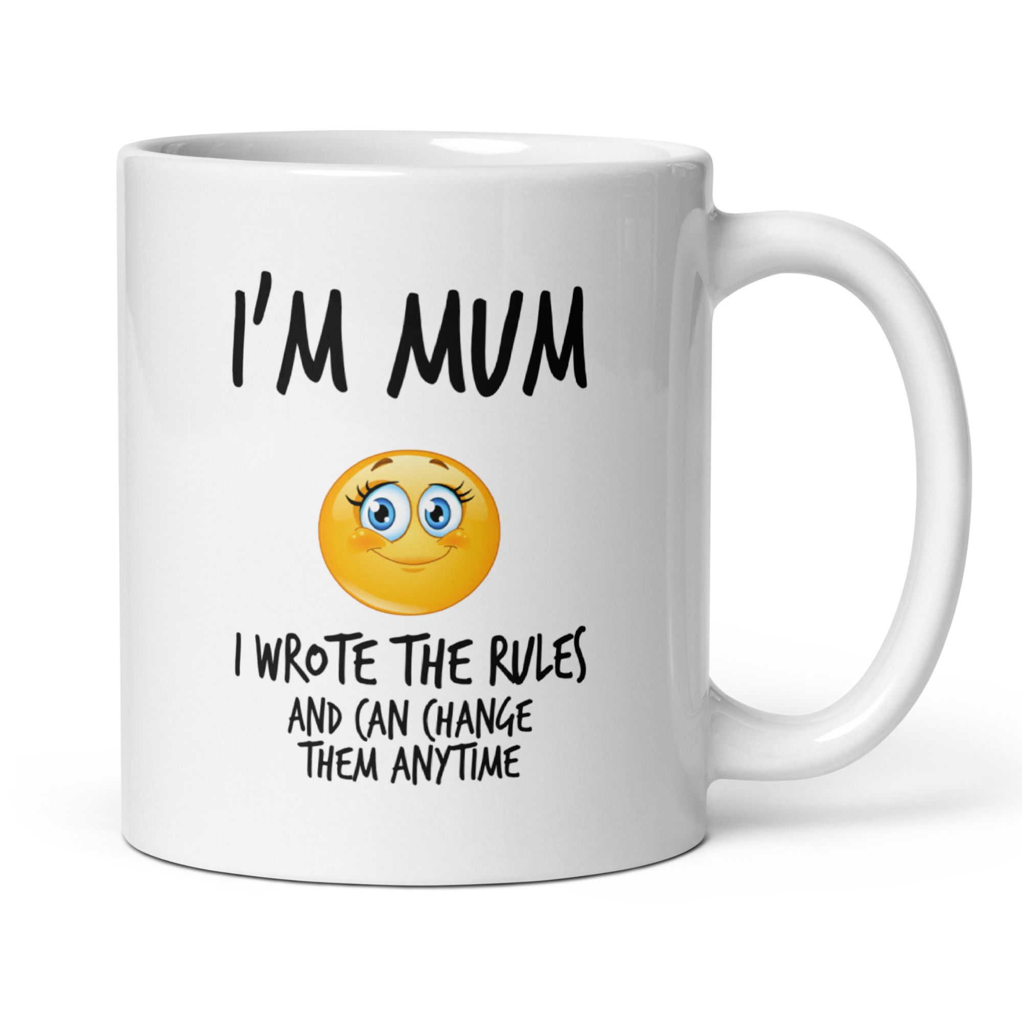 Ultimate Parent Power Mug Set - 2 Premium White Glossy 11oz Ceramic Mugs for Mum & Dad - Hilarious Family Rules Edition Gift!