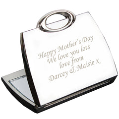 Personalised Handbag Compact Mirror