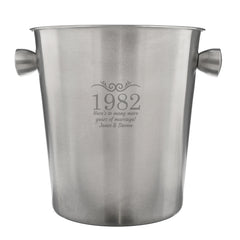 Personalised Number Frame Stainless Steel Ice Bucket