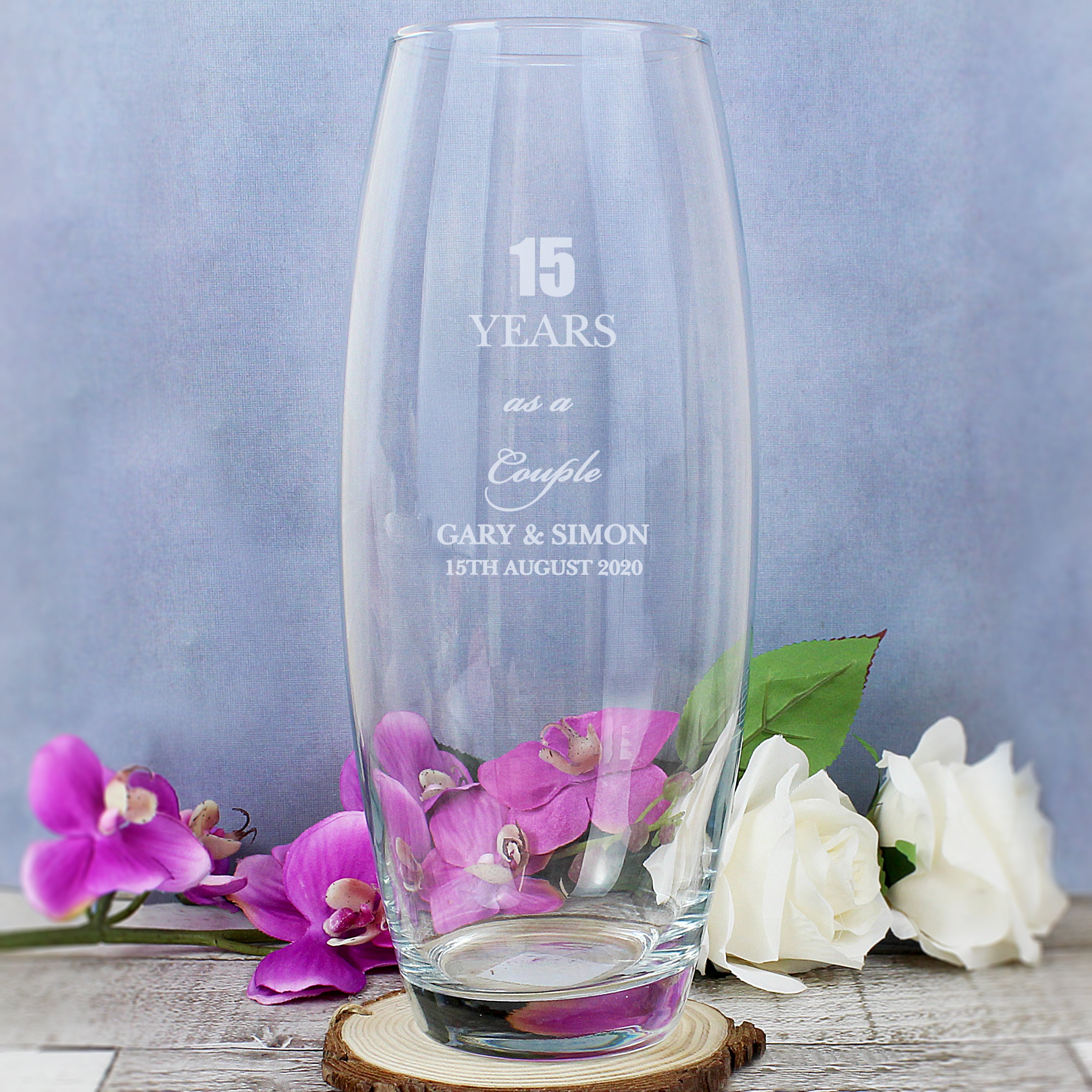 Personalised Anniversary Bullet Vase