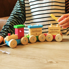 Personalised Wooden Toy Train