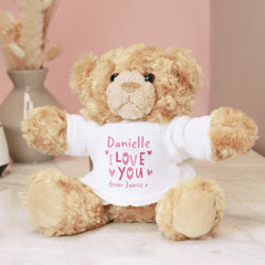 Personalised Love You Beary Much Teddy Bear