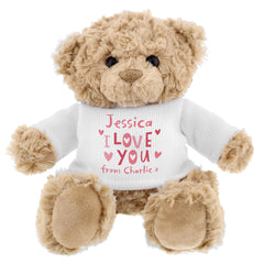 Personalised Love You Beary Much Teddy Bear