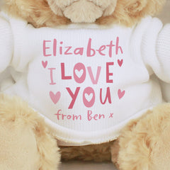 Personalised Love You Beary Much Teddy Bear