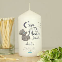 Personalised Me to You 'Love You to the Moon and Back' Pillar Candle