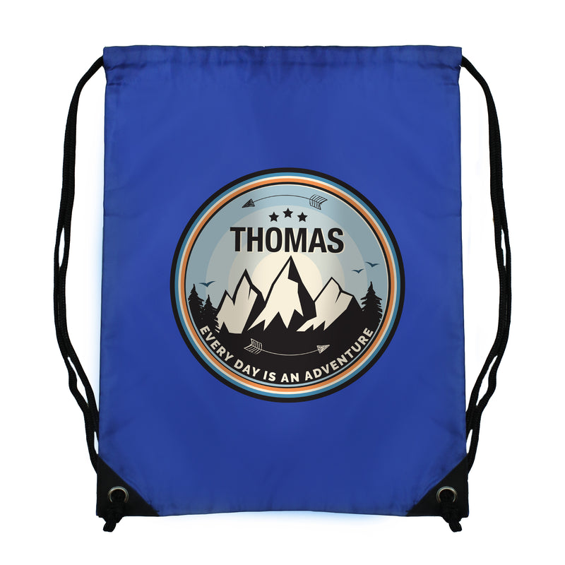 Personalised Adventure Blue Kit Bag