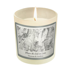 Personalised 1805 - 1874 Old Series Map Compass Jar Candle