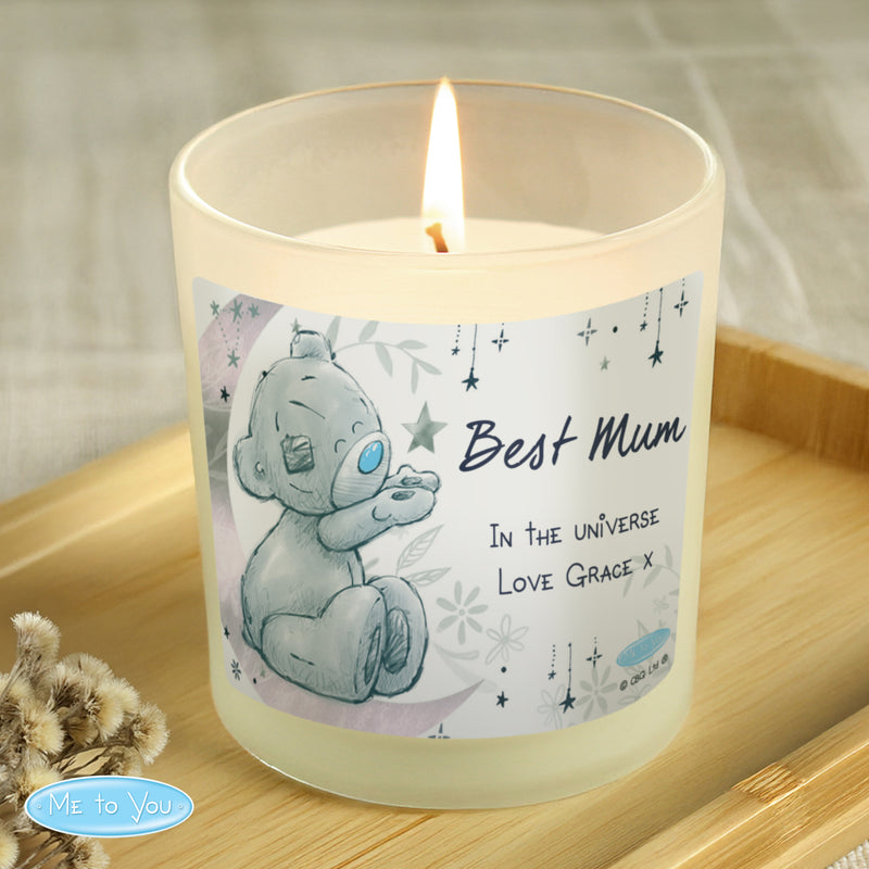 Personalised Moon & Stars Me To You Scented Jar Candle