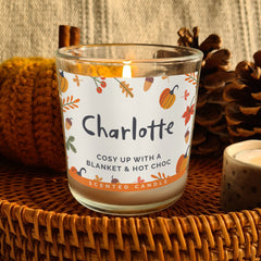 Personalised Pumpkin Jar Candle