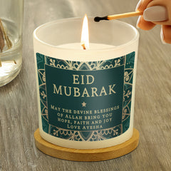 Personalised Eid and Ramadan Scented Jar Candle