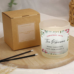 Personalised Christmas With... Scented Jar Candle