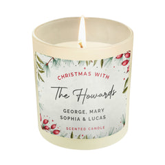 Personalised Christmas With... Scented Jar Candle