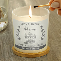 Personalised HOME Scented Jar Candle