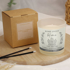 Personalised HOME Scented Jar Candle