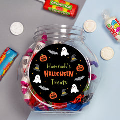 Personalised Halloween Sweets Jar