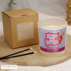 Personalised Hotchpotch You're My Lobster Scented Candle Jar