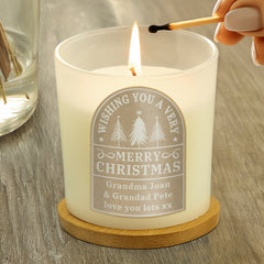 Personalised Christmas Candle Jar