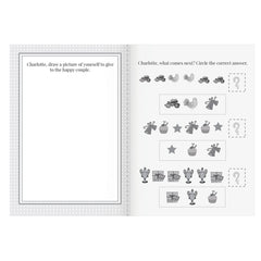 Personalised Pink A4 Wedding Activity & Colouring Book
