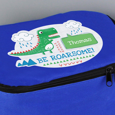 Image of Personalised 'Be Roarsome' Dinosaur Lunch Bag