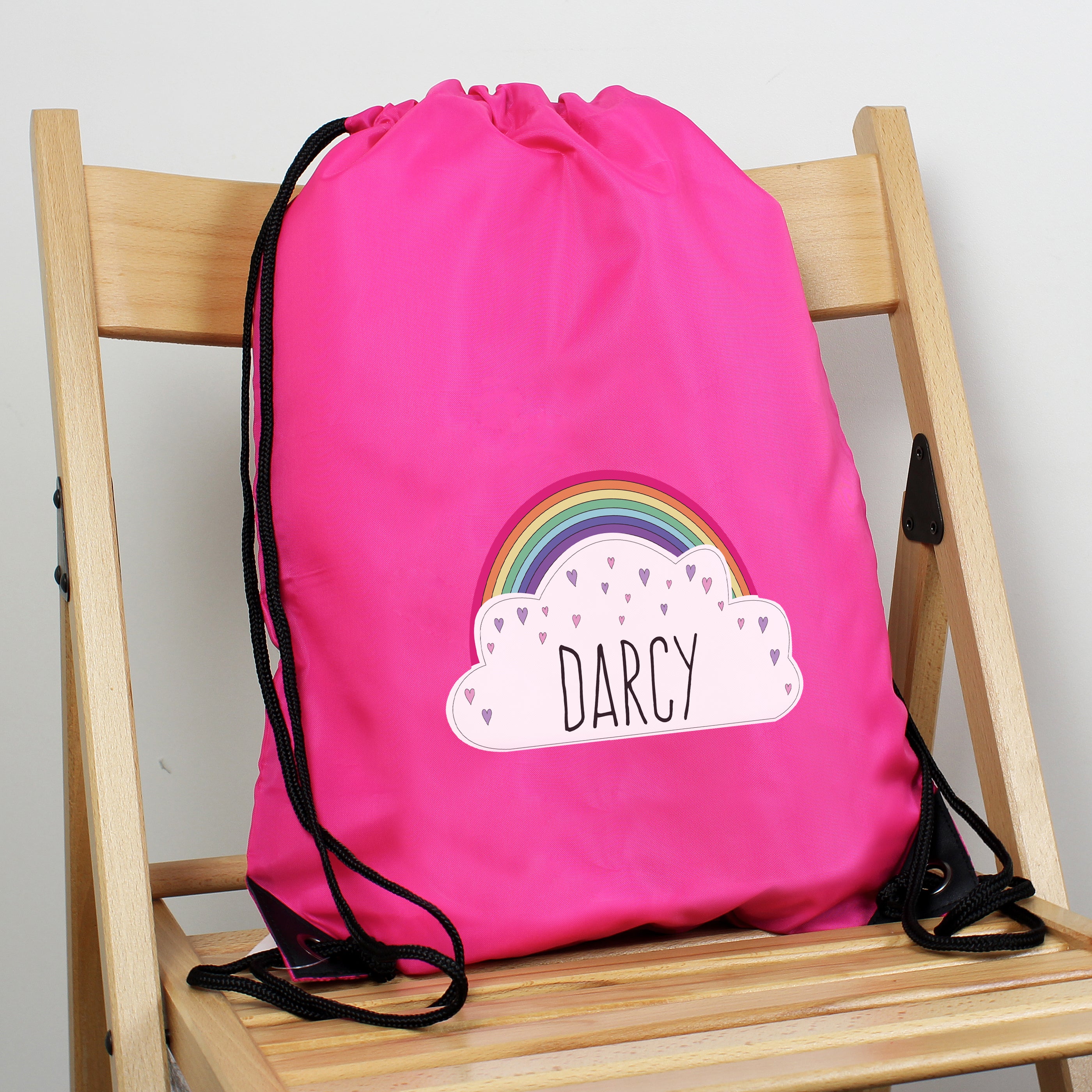 Personalised Rainbow Pink Kit Bag