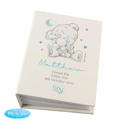 Personalised Tiny Tatty Teddy Blue 6x4 Photo Album with Sleeves