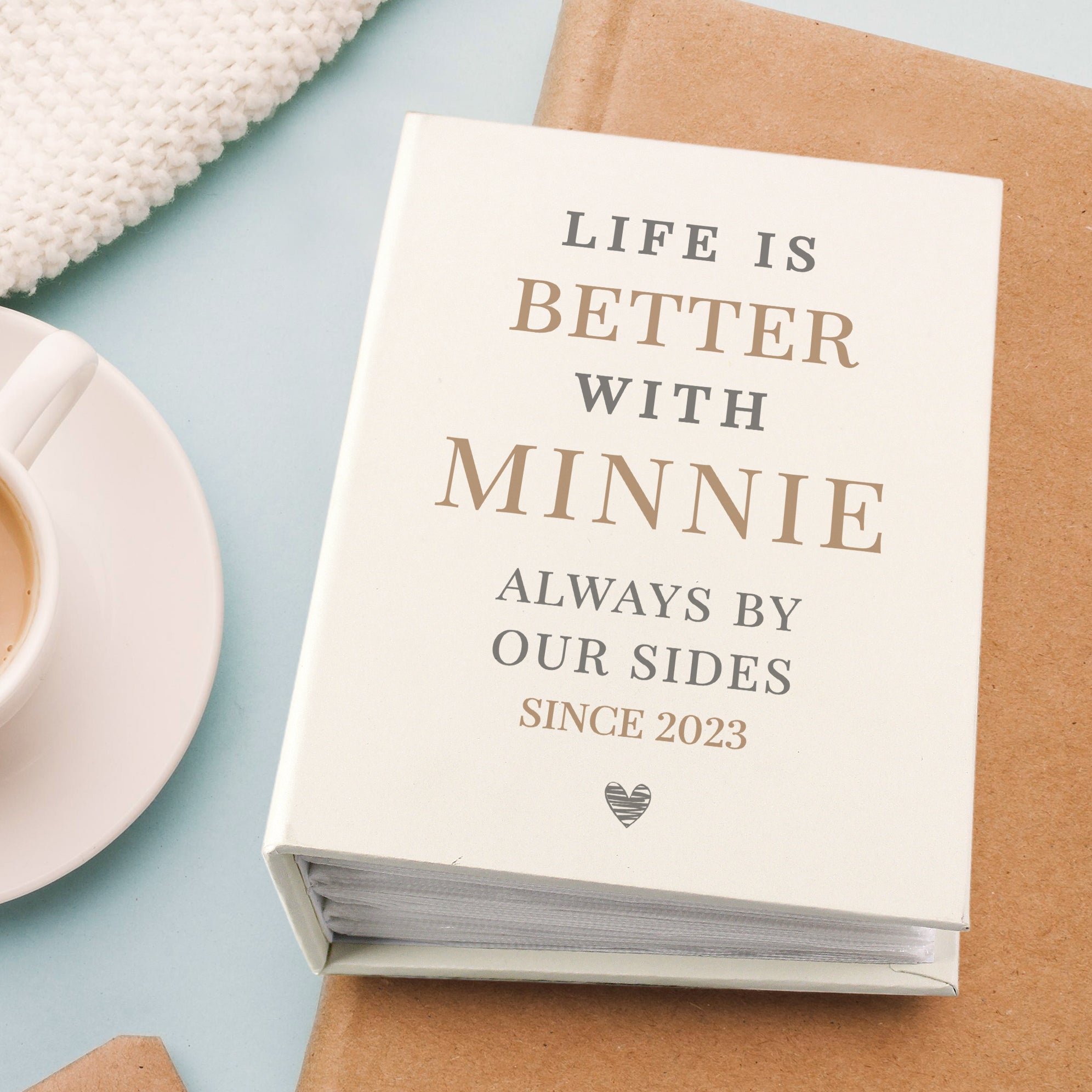Personalised Life is Better With 6x4 Photo Album with Sleeves